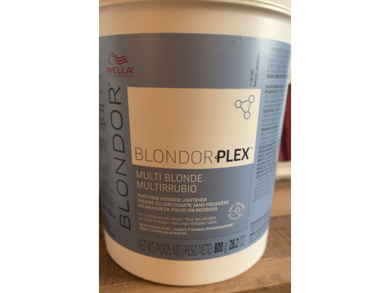 Wella Professional Blondor Plax Multi Blonde Dust Free Powder Lightener, 28.2 oz/800 g