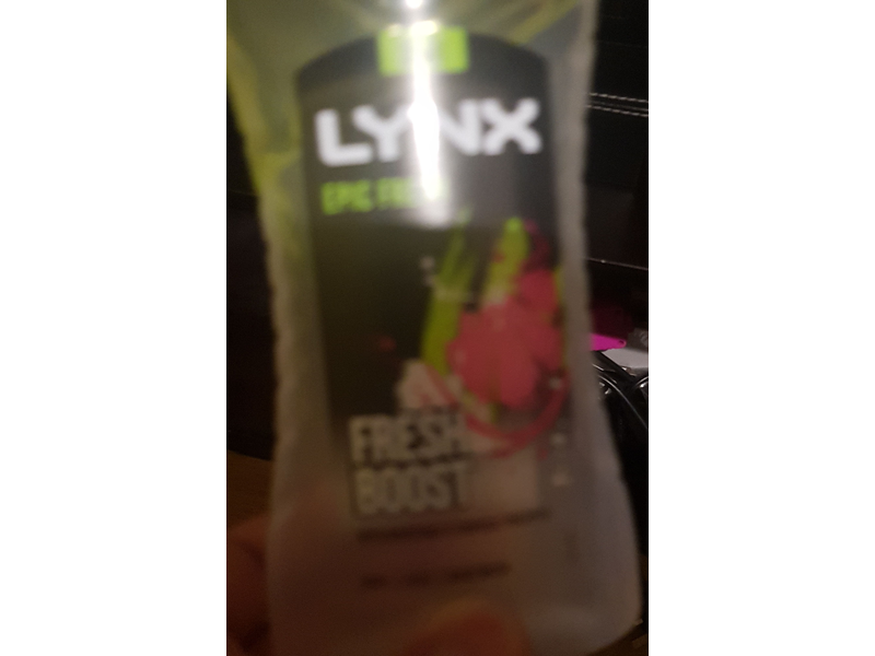 Lynx Shower Gel Epic Fresh Boost, 225 mL, Pack of 6