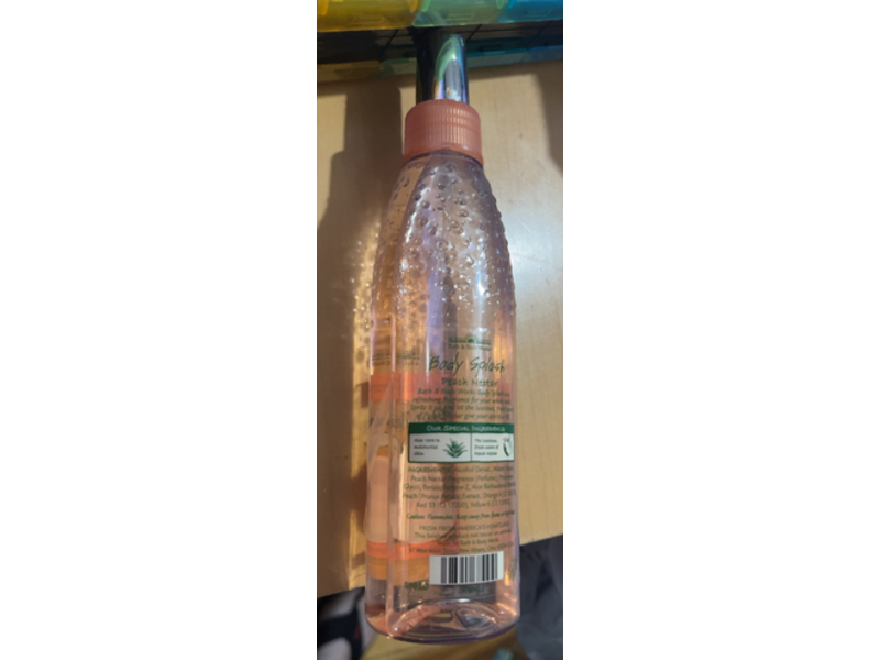 Bath & Body Works Peach Nectar Body Splash with Aloe Vera, 8 fl oz/236 mL