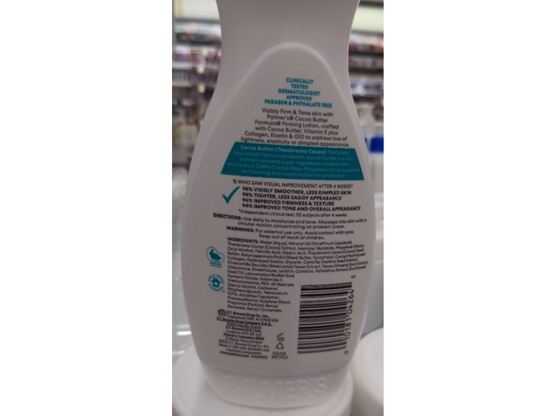 Palmer's Firms Tones Firming Body Lotion, Cocoa Butter Formula, 13.5 fl oz/400 mL