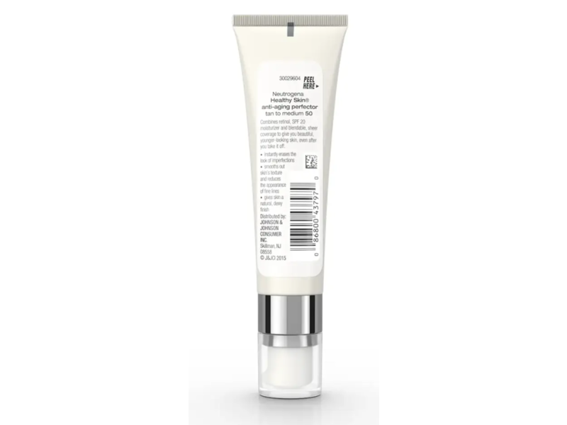 Neutrogena Healthy Skin Anti-Aging Perfector Moisturizing Retinol Treatment, SPF 20, Tan To Medium 50, 1.0 fl oz/30 mL