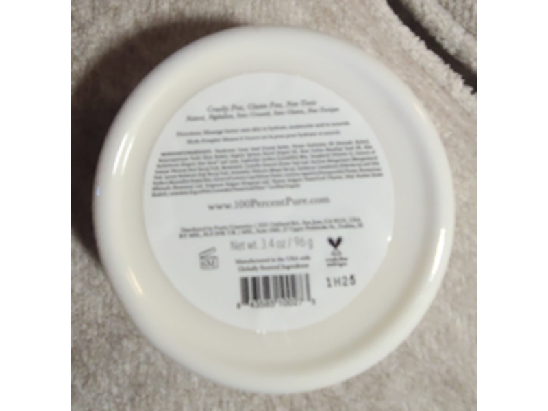 100% Pure Whipped Body Butter, French Lavender, 3.4 oz/96 g