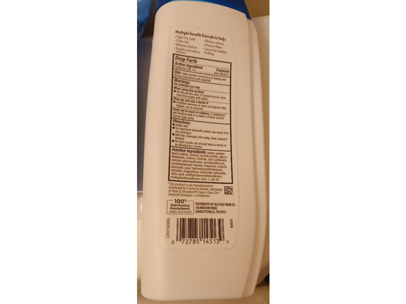 Studio Selection Simply Clean 2 In 1 Dandruff Shampoo + Conditioner, 12.5 fl oz/370 mL