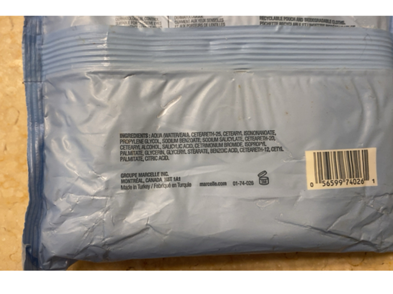 Marcelle Makeup Removing Cleansing Cloths, 40 Count