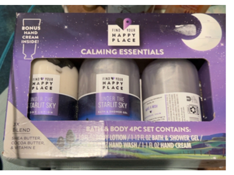 Find Your Happy Place Calming Essentials Bath Body Set