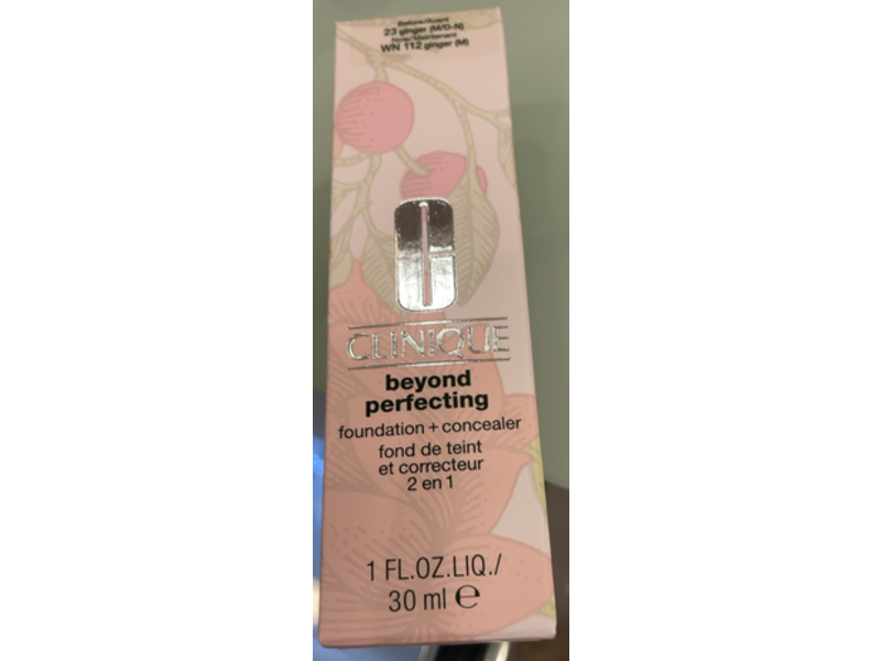 Clinique Beyond Perfecting Foundation + Concealer, 23 Ginger + 112 Ginger, 1 fl oz/30 mL
