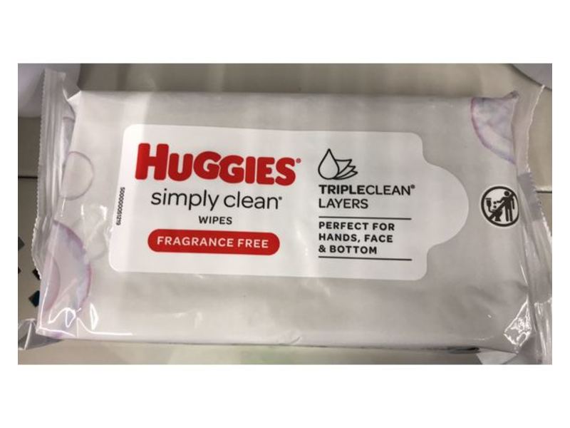 Huggies Simply Clean Wipes, Fragrance Free, 40 Counts