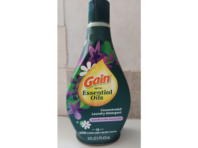Gain Concentrated Laundry Detergent, Lavender & Calm Chamomile, 16 Loads, 16 fl oz/473 mL