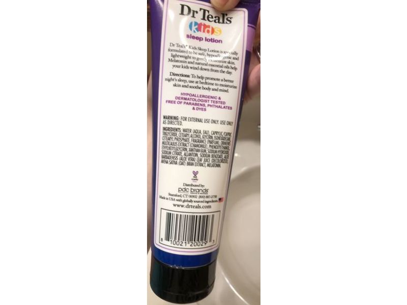 Dr Teal's Kids Body Lotion, Sleep Lotion, Melatonin & Essential Oils, 8 oz/226.8 g