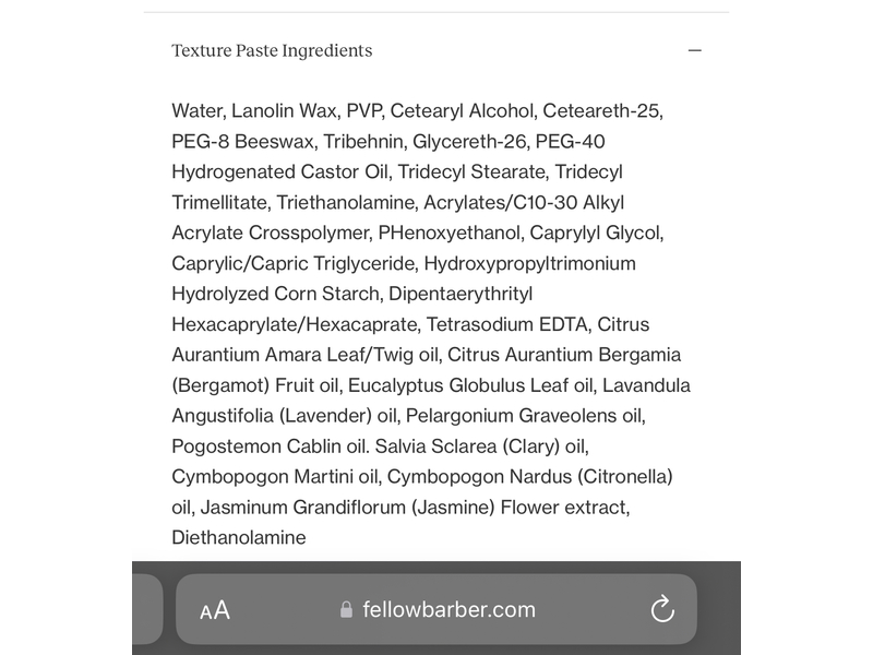 Fellow Barber Medium Hold & Semi - Matte Finish Texture Paste, 1.36 oz/40 g