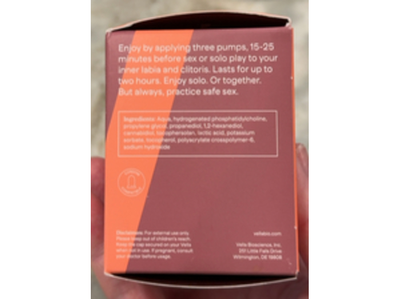 Vella Women's Pleasure Serum, 0.8 fl oz/24 mL