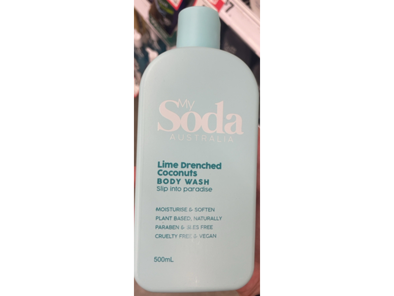My Soda Australia Lime Drenched Coconuts Body Wash, 500 mL