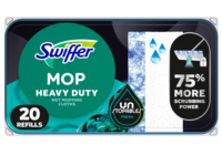 Swiffer Mop Heavy Duty Cloths + Scrubbing Powder, Unstoppable Fresh, 20 Count - thumbnail 1
