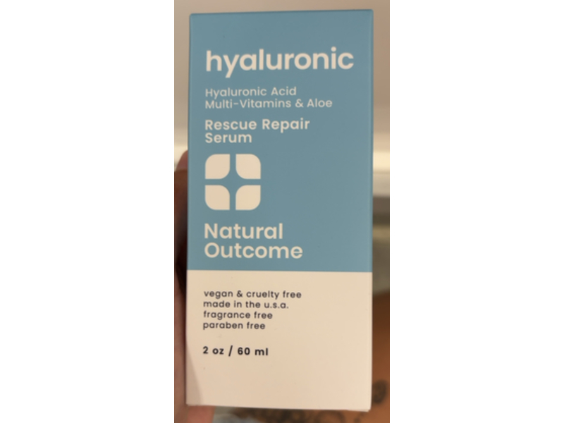 Natural Outcome Rescue Repair Serum, Hyaluronic Acid + Multi-Vitamins & Aloe, 2 oz/60 mL