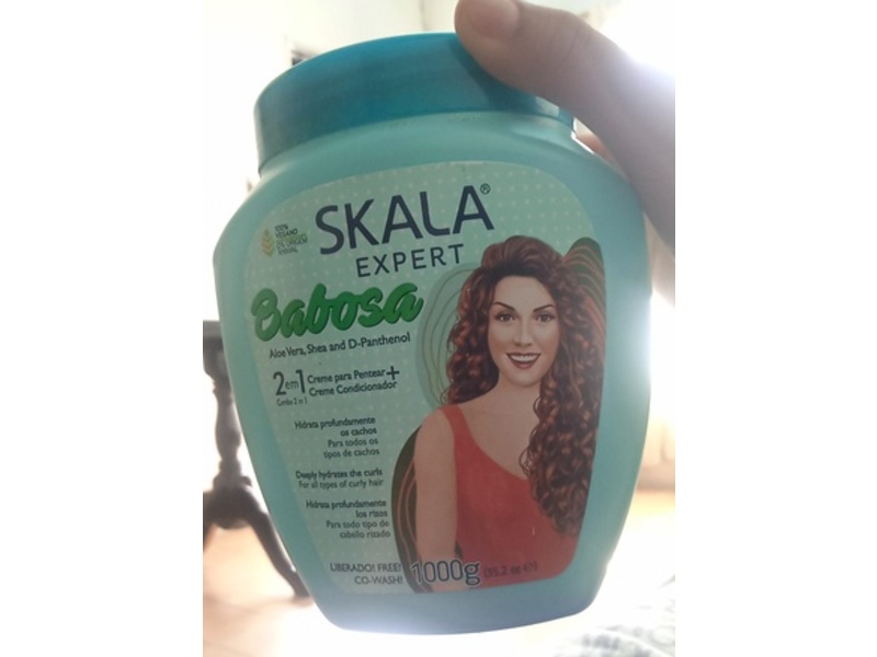 Skala Babosa 2 In 1 Creme & Conditioner, Aloe Vera + Shea & D-Panthenol, 35.2 oz/1000 g