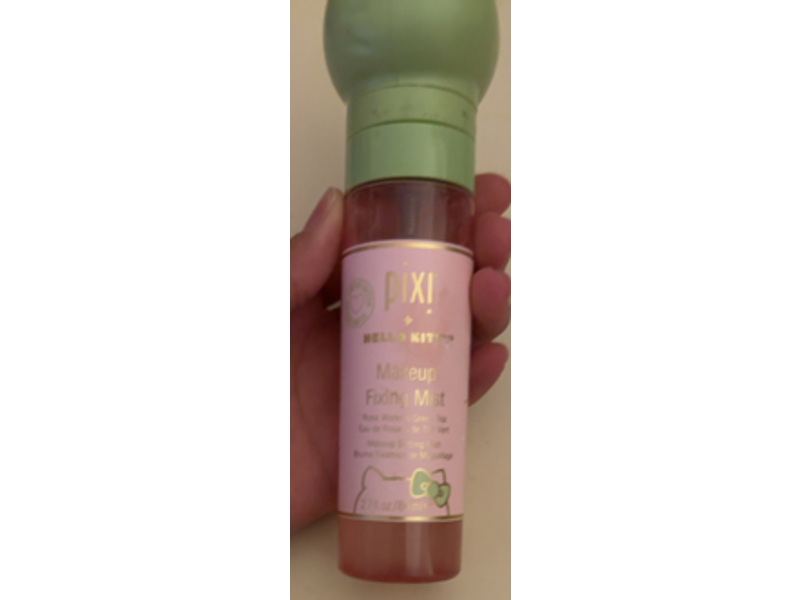 Pixi Hello Kitty Makeup Fixing Mist, Rose Water & Green Tea, 2.7 fl oz/80 mL