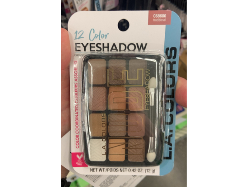 L.A.Colors Nude Color Coordinated Eyeshadow, Traditional, 0.42 oz/12 g
