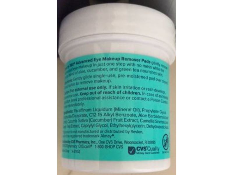 Beauty 360 Advanced Eye Makeup Remover Pads, 80 Count