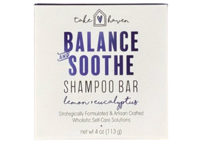 Take Haven Balance & Soothe Shampoo Bar, Lemon + Eucalyptus, 4 oz/113 g