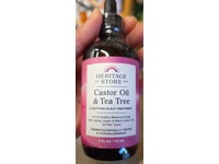 Heritage Store Hair Oil Castor Oil & Tea Tree Oil, 4 fl oz/118 mL - thumbnail 2