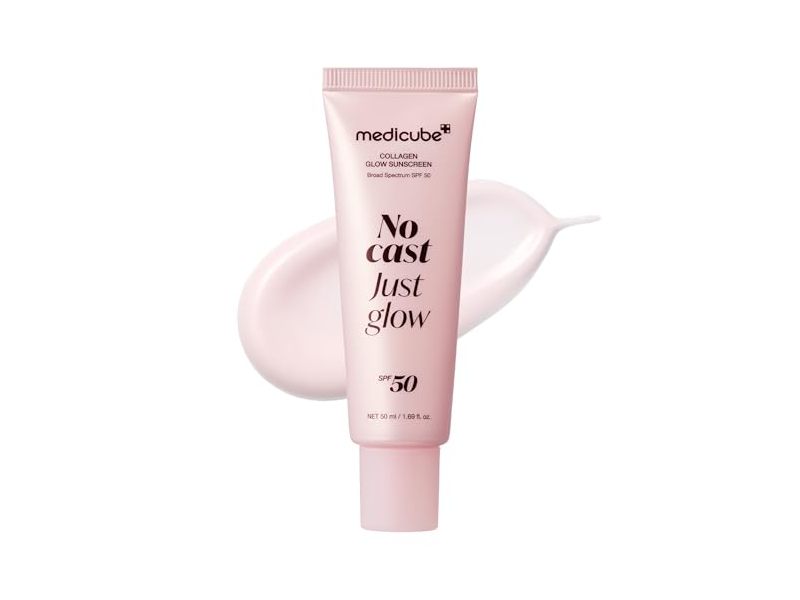 Medicube No Cast Just Glow Collagen Glow Sunscreen, SPF 50, 1.69 fl oz/50 mL