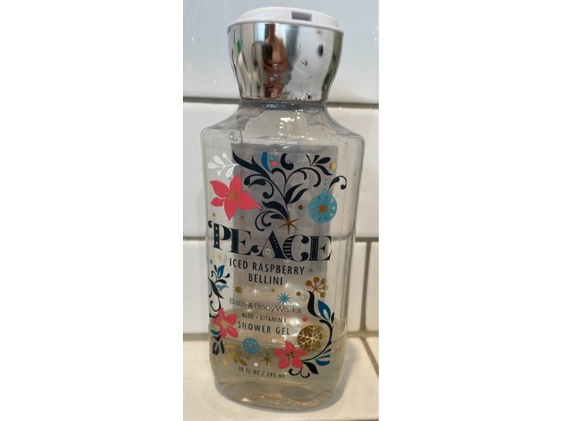 Bath & Body Works Shower Gel, Peace Iced Raspberry Bellini, 10 fl oz/295 mL