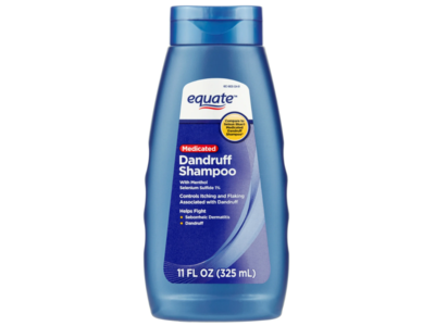 Equate Medicated Dandruff Shampoo, Menthol Selenium Sulfide 1%, 11 fl oz/325 mL