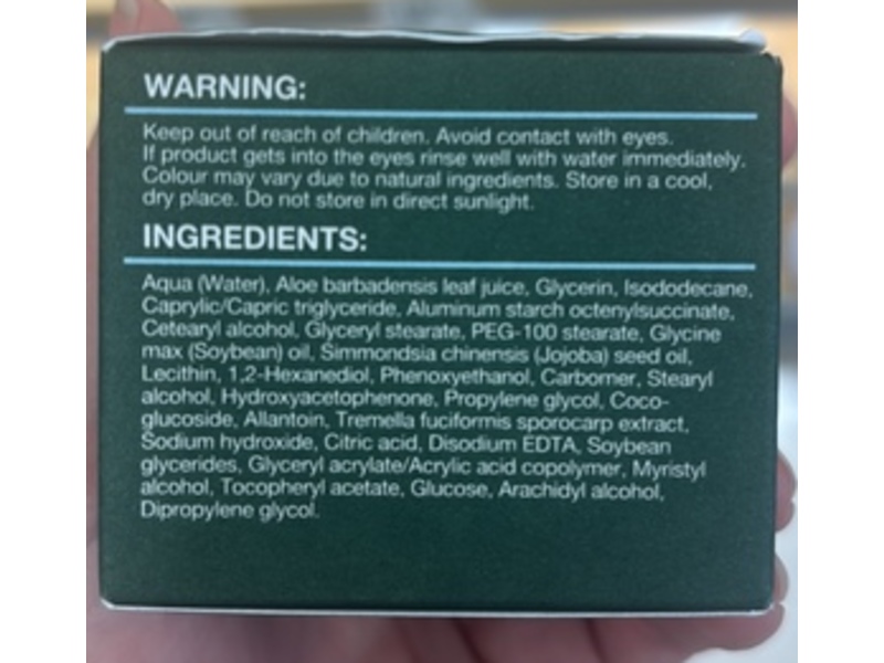 Botanics Hydrating Lightweight Gel Moisturizer, Snow Mushroom & Aloe Vera, 1.69 fl oz/50 mL