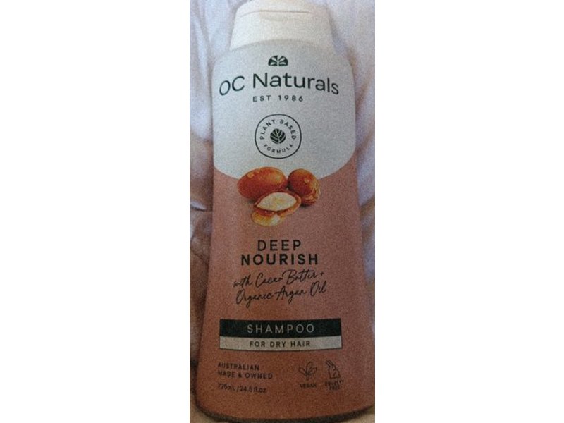 Oc Naturals Deep Nourish Shampoo, Cocoa Butter+Organic Argan Oil, 24.5 fl oz/725 mL