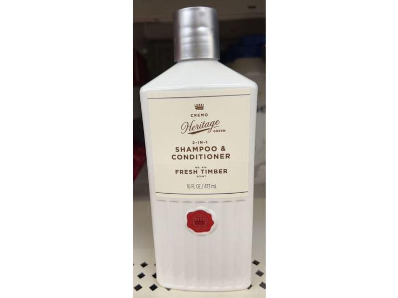 Creme 2-In-1 Shampoo & Conditioner, Fresh Timber Scent, 16 fl oz/473 mL