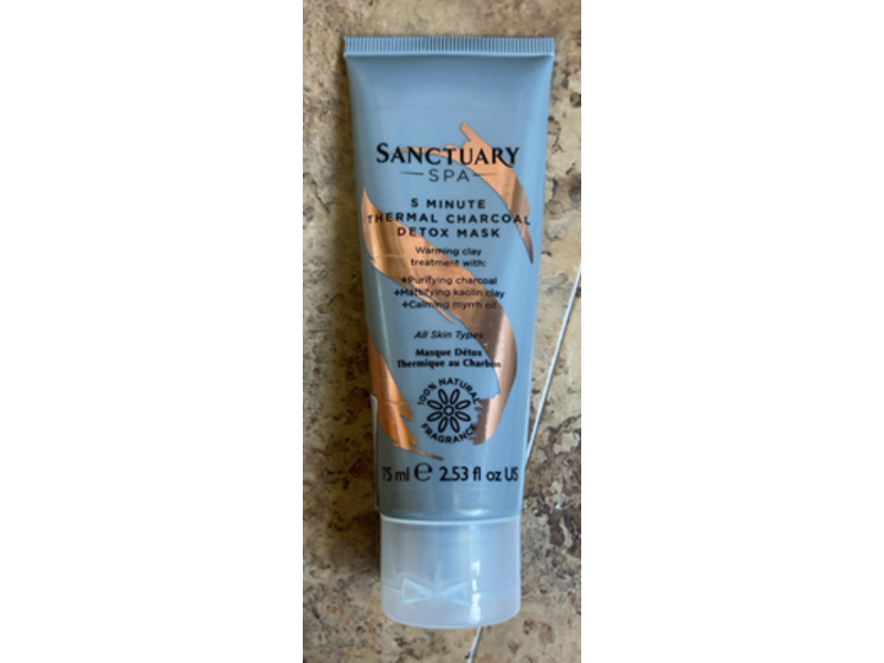 Sanctuary Spa 5 Minute Thermal Charcoal Detox Mask, 2.53 fl oz/75 mL