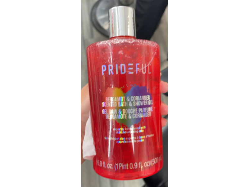 Prideful Bath & Shower Gel, Bergamot & Coriander, 16.9 fl oz/500 mL
