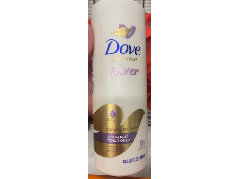 Dove Ultra Light Conditioner, Love Your Silver, Gorgeous Grays, 13.5 fl oz/400 mL