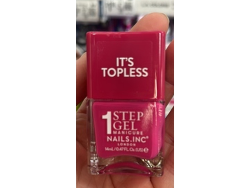 Nails Inc It's Topless Gel Nail Polish, Olivia, 0.47 fl oz/14 mL
