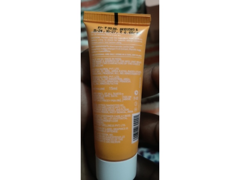 Dot & Key Detan Gel Face Wash, Mango, 15 mL