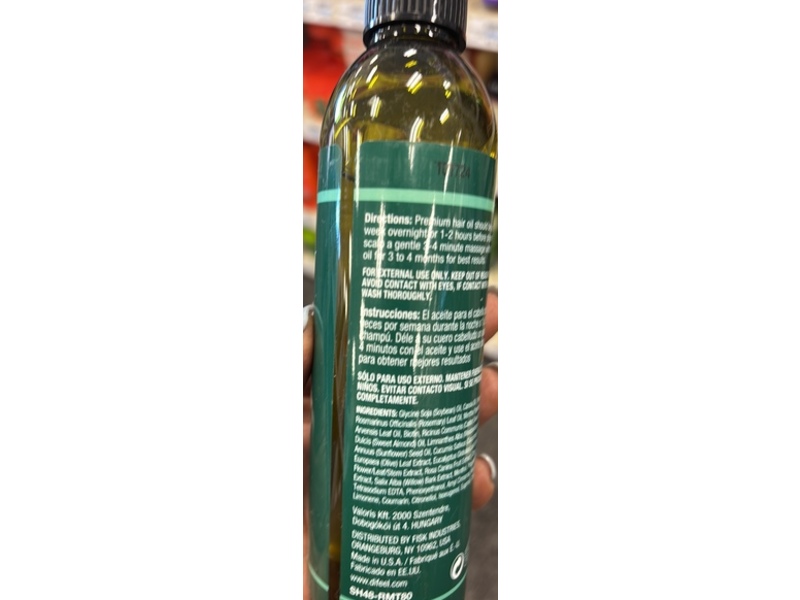 Difeel Premium Hair Oil, Rosemary & Mint, 8 fl oz/237 mL