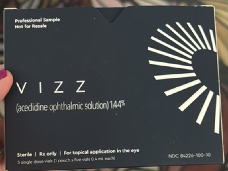 Vizz (aceclidine) Ophthalmic Solution 1.44%, 5 Count, Lenz Therapeutics (Rx)