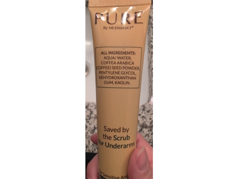 Mudmasky Pure Scrub For Underarms, 2.5 fl oz/75 mL