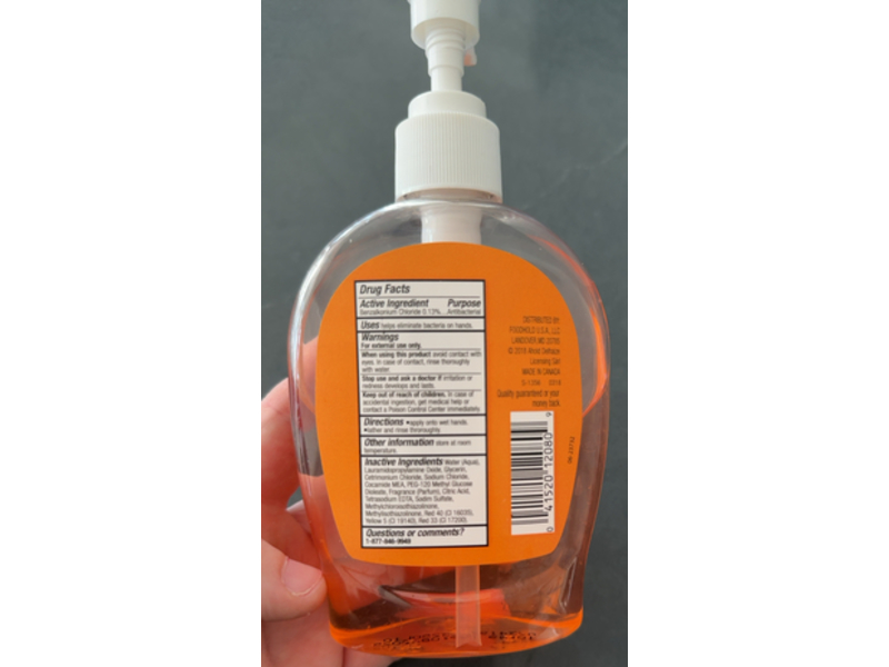 Care One Antibacterial Liquid Hand Soap, Amber, 7.5 fl oz/222 mL