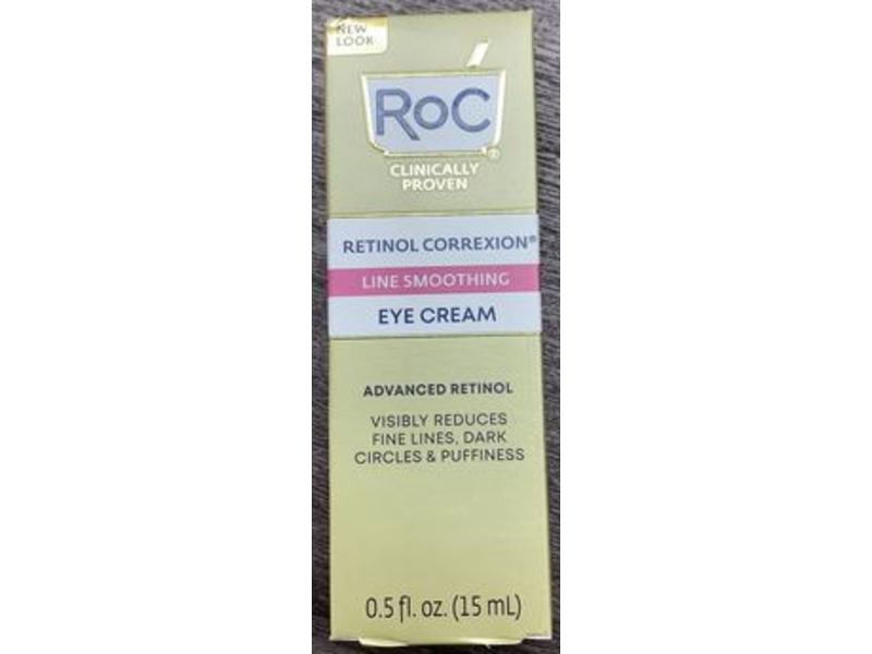 ROC Retinol Correxion Line Smoothing Eye Cream, 0.5 fl oz/15 mL