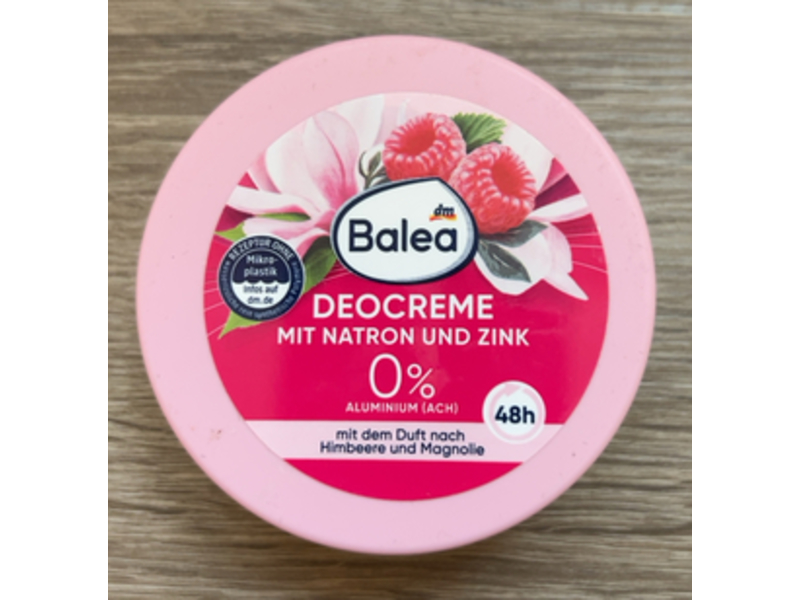 Balea Deodorant Cream, Baking Soda, 50 mL