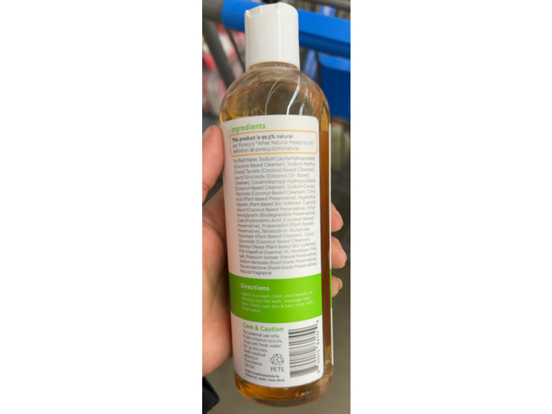 Puracy Baby Shampoo & Body Wash, Citrus Grove, 12 fl oz/355 mL