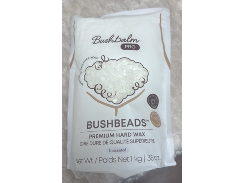 Bushbalm Pro Bushbeads Premium Hard Wax, Unscented, 35 oz/1 kg