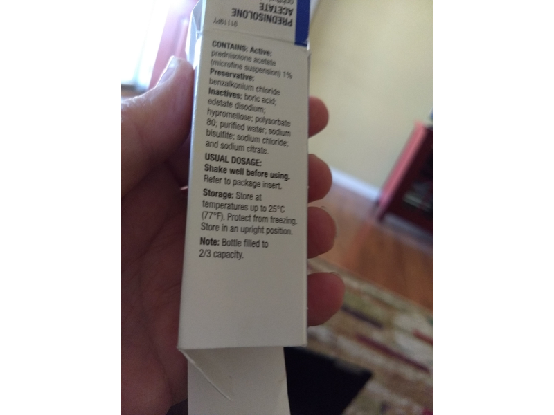 Prednisolone Acetate Ophthalmic Suspension USP 1%, 10 mL, Pacific Pharma (RX)