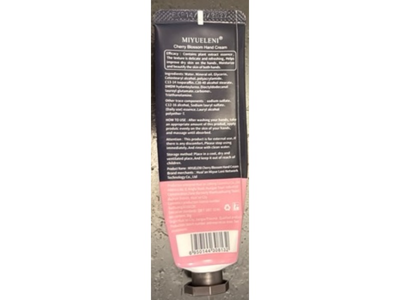 Miyueleni Natural Green Hand Cream, Cherry Blossom