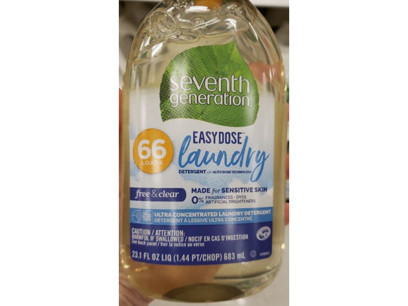 Seventh Generation Easydose Ultra-Concentrated Laundry Detergent, 66 Loads, 23.1 fl oz/683 mL