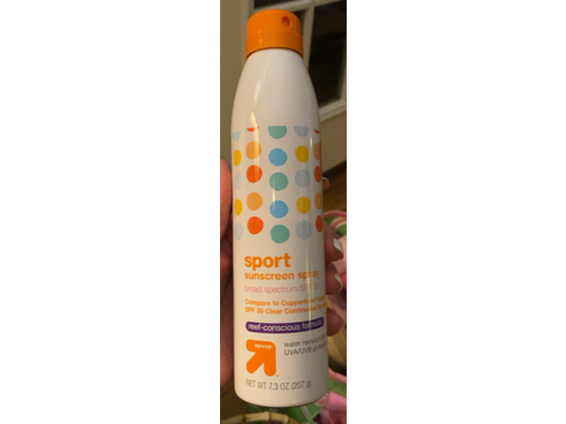 Up & Up Sport Sunscreen Spray, SPF 30, 7.3 oz, Pack Of 3