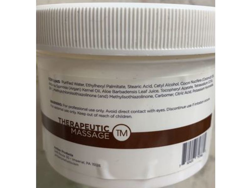 Amber Massage Cream, Argan & Coconut, 8 oz/237 ml