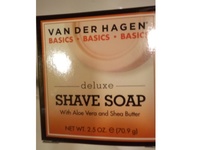 Van Der Hagen Deluxe Shave Soap, Aloe Vera And Shea Butter, 2.5 oz/70.9 g, Pack Of 3 - thumbnail 2