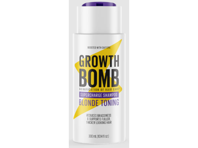Growth Bomb Blonde Toning Supercharge Shampoo, 10.14 fl oz/300 mL
